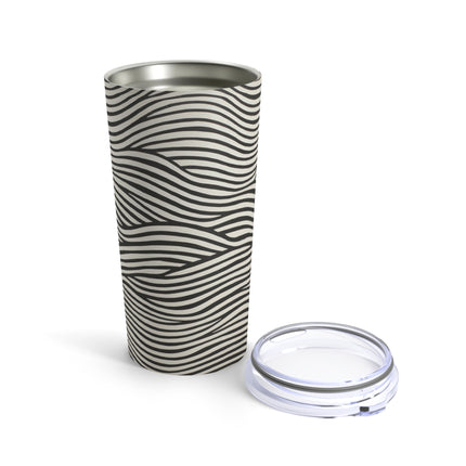 Wave Pattern on White Tumbler 20oz