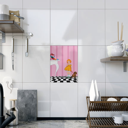 Easter Joy in Deco Hues Ceramic Tile