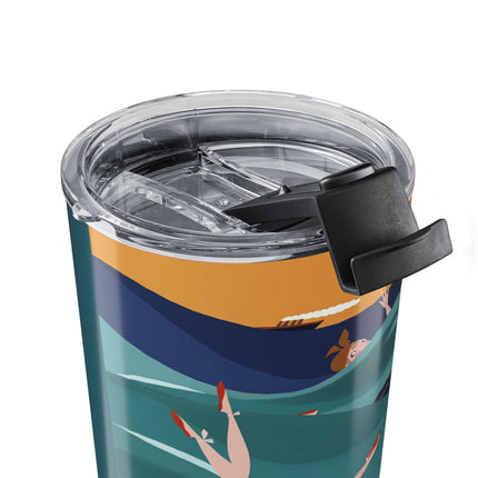 Summer Splash 20oz Tumbler – Retro Beach Joy & Carefree Summer Vibes