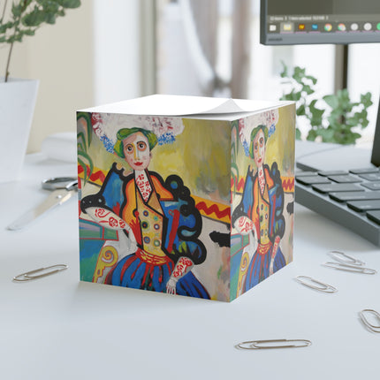 A Mulher by Amadeo de Souza-Carosa Note Cube