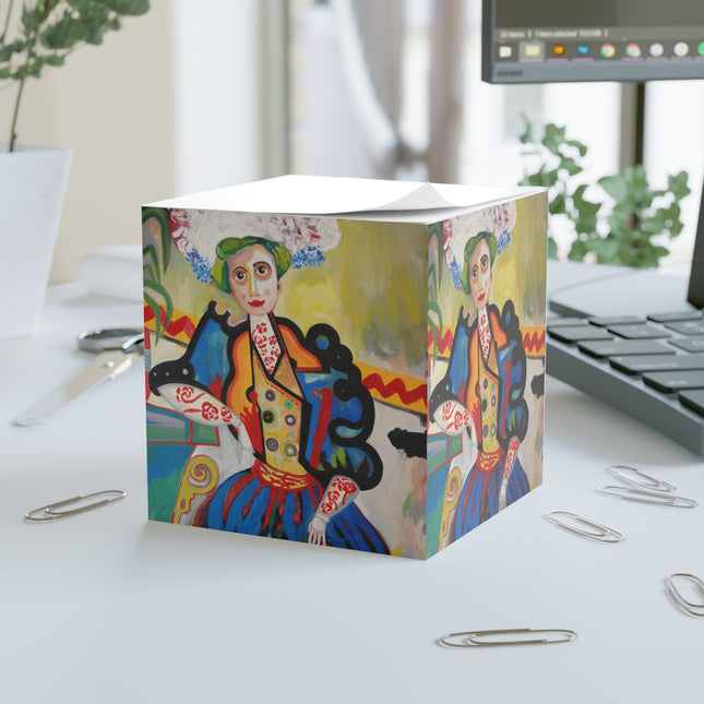 A Mulher by Amadeo de Souza-Carosa Note Cube