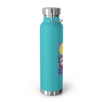 Embarking on a Moonlit Journey Copper Vacuum Insulated Bottle, 22oz