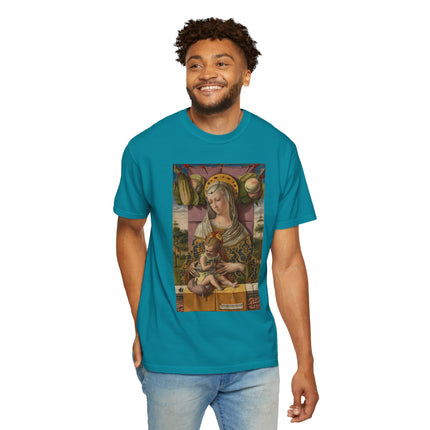 Madonna and Child by Carlo Crivelli Unisex Garment-Dyed T-shirt