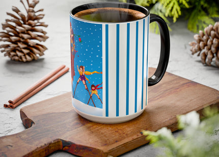 Snowfall & Couture Colorful Mugs (11oz, 15oz)