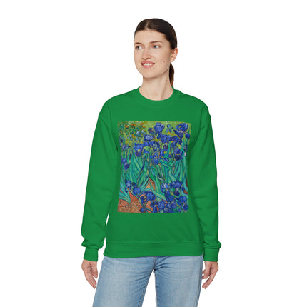 Irises by Vincent Van Gogh Heavy Blend™ Crewneck Sweatshirt