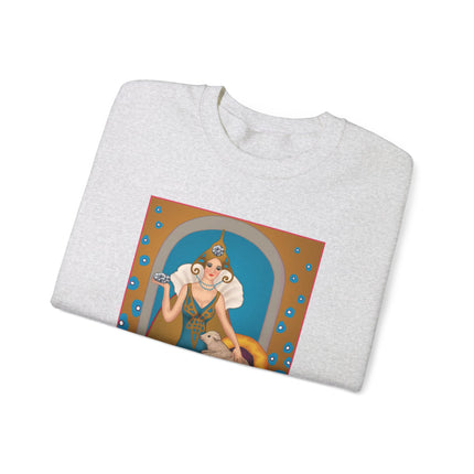 April & Diamond (from the Gem Series) by Sofia Chiostri Heavy Blend™ Crewneck Sweatshirt