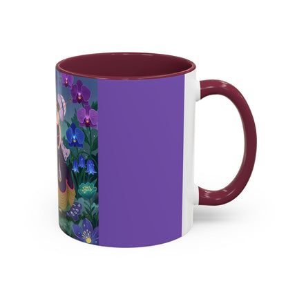 The Ladies Of The Moonlit Garden Colorful Mugs – Art Deco Floral Elegance