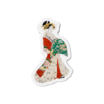 Japanese Woman by Hosoda Eishi Die-Cut Magnets (5 Sizes)