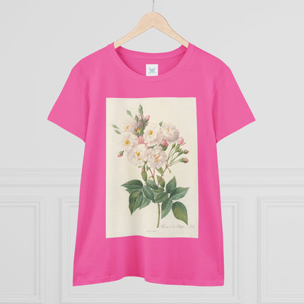 Rosa Noisettiana by Pierre Joseph Redouté Women's Midweight Cotton Tee