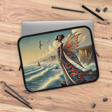 Coastal Fairy Laptop Sleeve – Serene Grace & Oceanic Magic