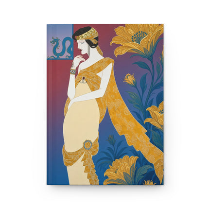 🌼✨ The Golden Garden Empress Hardcover Journal – Art Deco Floral Elegance