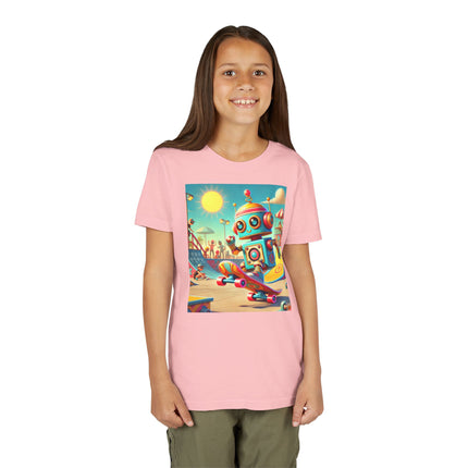 Skate Park Robot Youth Short Sleeve Tee