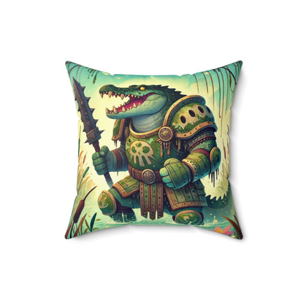 Swamp Tyrant Spun Polyester Square Pillow