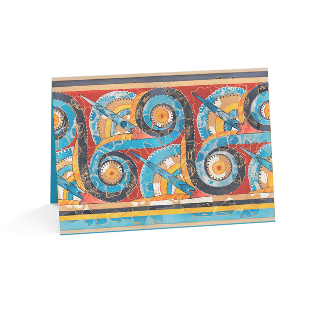 Reproduction of S-Spiral Frieze by Emile Gilliéron Greeting Cards (1, 10, 30, and 50pcs)