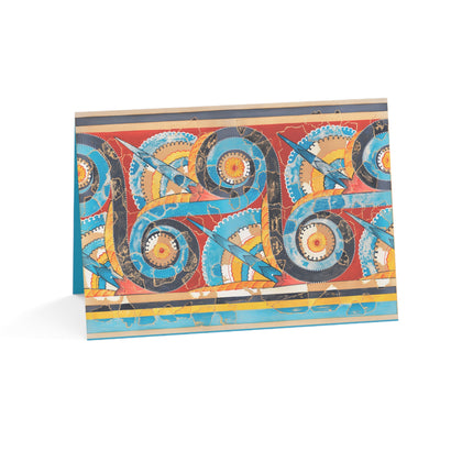 Reproduction of S-Spiral Frieze by Emile Gilliéron Greeting Cards (1, 10, 30, and 50pcs)