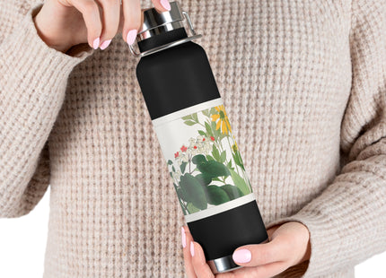 Clerodendrum & Rudbeckia by Tanigami Kônan Copper Vacuum Insulated Bottle, 22oz