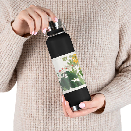 Clerodendrum & Rudbeckia by Tanigami Kônan Copper Vacuum Insulated Bottle, 22oz