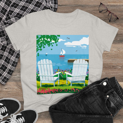 Tranquil Retreat Women's Midweight Cotton Tee