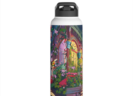 Neon Swarm Stainless Steel Water Bottle