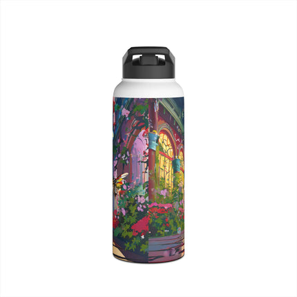 Neon Swarm Stainless Steel Water Bottle