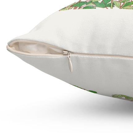 Aquilegia Flower by Tanigami Kônan Spun Polyester Square Pillow