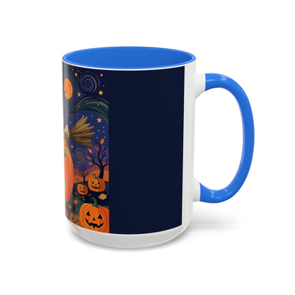 🧙‍♀️🎃 The Witch Of Pumpkin Moon Hollow Colorful Mug – Whimsical Halloween Magic