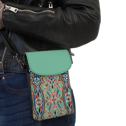 Arabian Ornament by Elizabeth A. Nedwill Small Cell Phone Wallet
