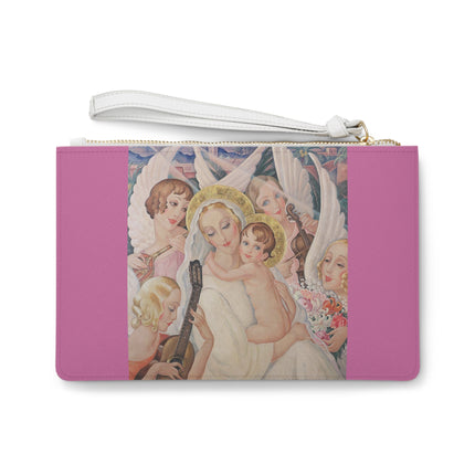 Madonna with Child Surrounded by Musical Angels by Gerda Wegener Clutch Bag