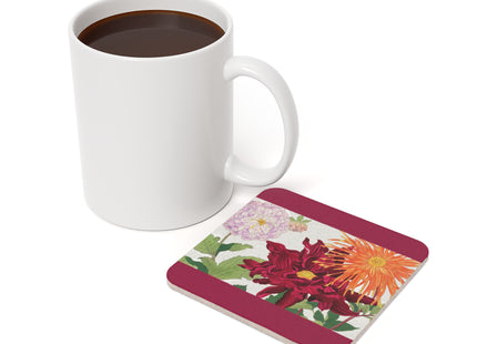 Dahlia by Tanigami Kônan Cork Back Coaster