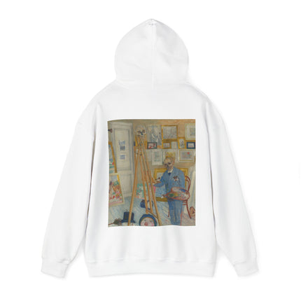 The Skeleton Painter by James Ensor Heavy Blend™ Hooded Sweatshirt