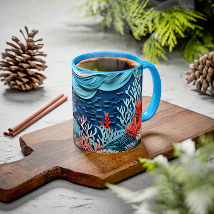 Enchanting Underwater Scene Colorful Mugs (11oz, 15oz)