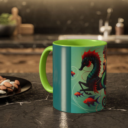 Mermaid & Sea Dragon Mug – Ocean Guardian & Mythic Beauty