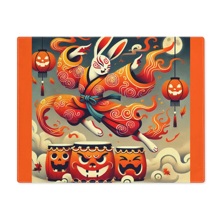 Jack-O’-Lantern Drums & The Kabuki Rabbit Placemat, 1pc