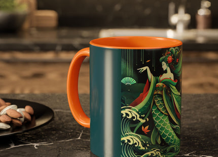 Mermaid Queen Rising from the Deep Colorful Mugs (11oz, 15oz)