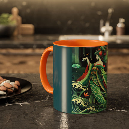Mermaid Queen Rising from the Deep Colorful Mugs (11oz, 15oz)