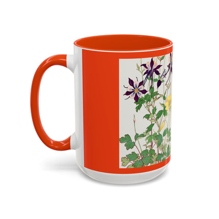 Aquilegia Flowers by Tanigami Kônan Colorful Mugs (11oz, 15oz)