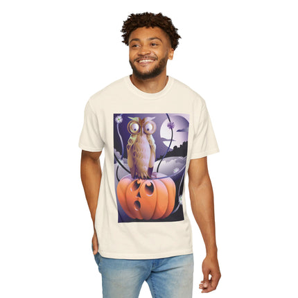 The Startled Pumpkin Unisex Garment-Dyed T-shirt