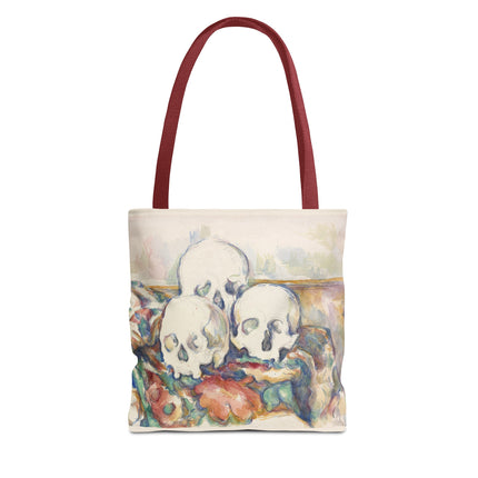 The Three Skulls by Paul Cézanne Tote Bag (AOP)