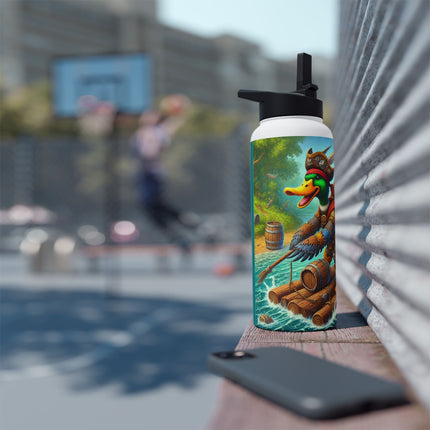 The Daring Drake Stainless Steel Water Bottle, Standard Lid