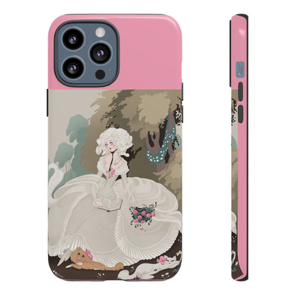 Rococo Garden Reader Phone Case – Whimsical Elegance & Timeless Charm