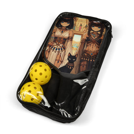 Egyptian Priestess Cats Pickleball Kit – Sacred Guardians & Desert Power