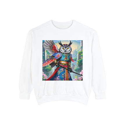 Cyberpunk Samurai Owl Sweatshirt