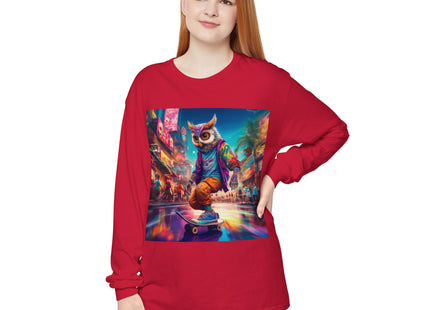 Neon Skater Garment-dyed Long Sleeve T-Shirt