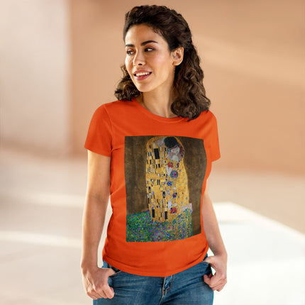 The Kiss by Gustav Klimt Women's Midweight Cotton Tee