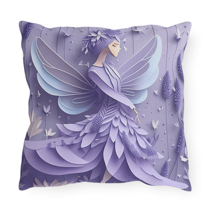 Lavender Fairy Outdoor Pillows
