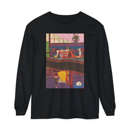 La Musique by Charles Martin Garment-dyed Long Sleeve T-Shirt
