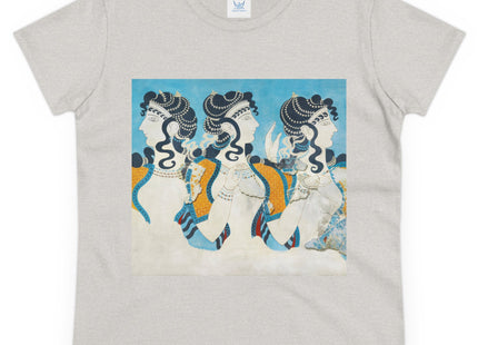 Reproduction of Ladies in Blue by Emile Gilliéron Women's Midweight Cotton Tee