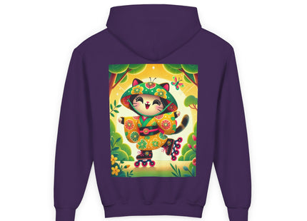 Firefly Dance on Wheels Youth Heavy Blend Hooded Sweatshirt