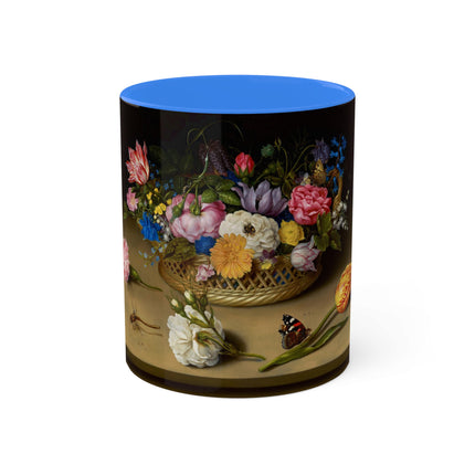 Flower Still Life by Ambrosius Bosschaert Colorful Mugs, 11oz