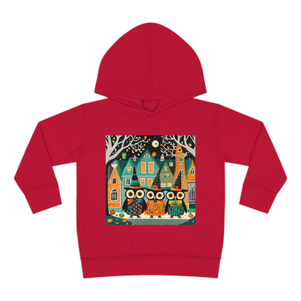 Night of the Trick-or-Treating Owlets Toddler Pullover Fleece Hoodie